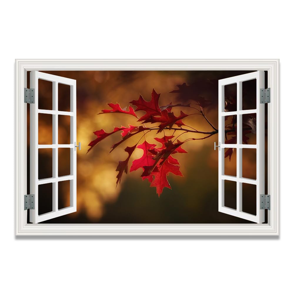 Cuadro lienzo efecto ventana de 20x30cm para dar amplitud a dormitorios pequeños 8
