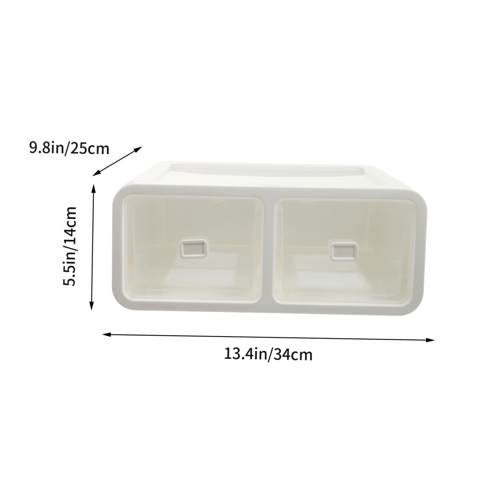ABOOFAN Schubladenbox 5 Fächer für Socken und Krawatten Kleiderschrank Organizer aus Pp Weiß Stapelbar und Platzsparend
