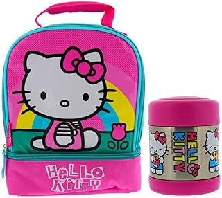 Thermos Hello Kitty Soft Dual Compartment Lunch Box Kit - Insulated Lunch Bag