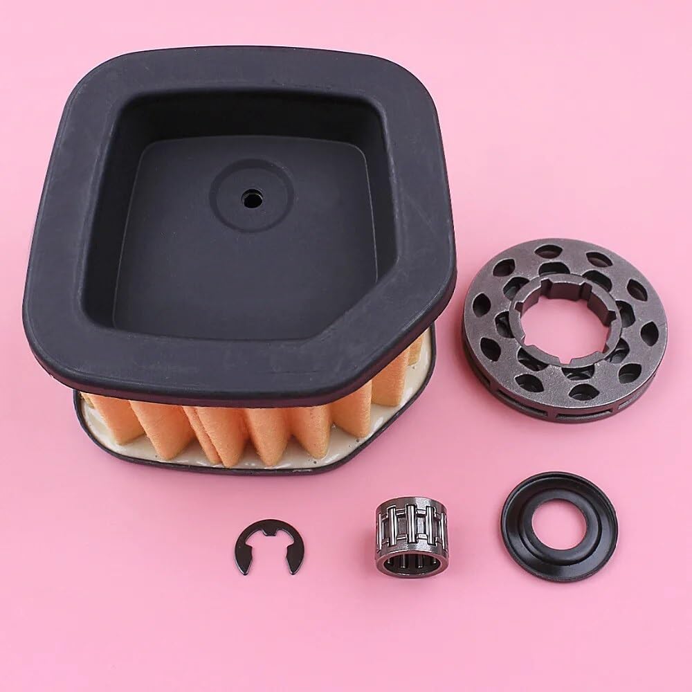 limpiador de aire del cortacésped, Limpiador de filtro de aire 570 575XP 576XP, arandela de llanta dentada, Kit de rodamiento de agujas con clip electrónico, pieza de repuesto for motosierra