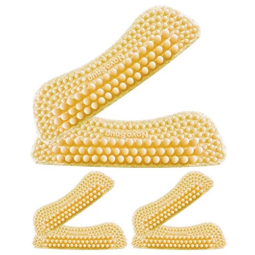 Novo Snug Silica Gel Heel Grips Heel Liner for Women and Men's Shoes,Beige,Thick (6), Small Novo Snug Silica Gel Heel Grips Heel Liner for Women and Men's Shoes,Beige,Thick (6), Small