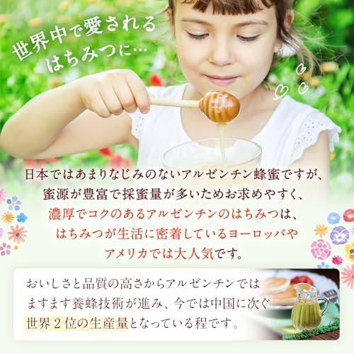 熊手のはちみつ アルゼンチン産 はちみつ 純粋蜂蜜 (ポリ 2kg 大容量) の商品画像 2