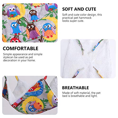 ULTECHNOVO Pequena Gaiola para Animais de Estimação Cama de Pelúcia Macia para Animais de Estimação