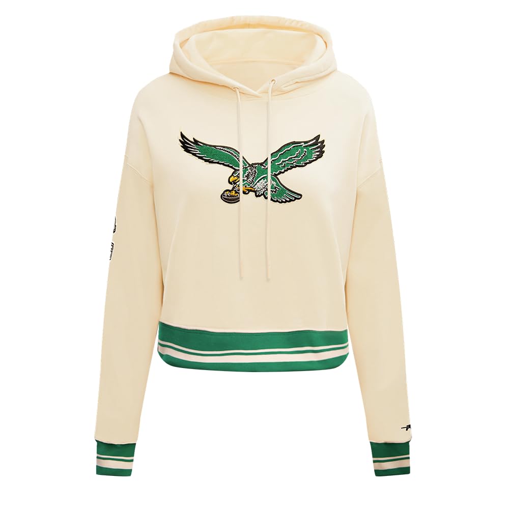 Pro Standard Damen NFL Retro Classics Brushed Back French Terry Cropped Pullover Hoodie