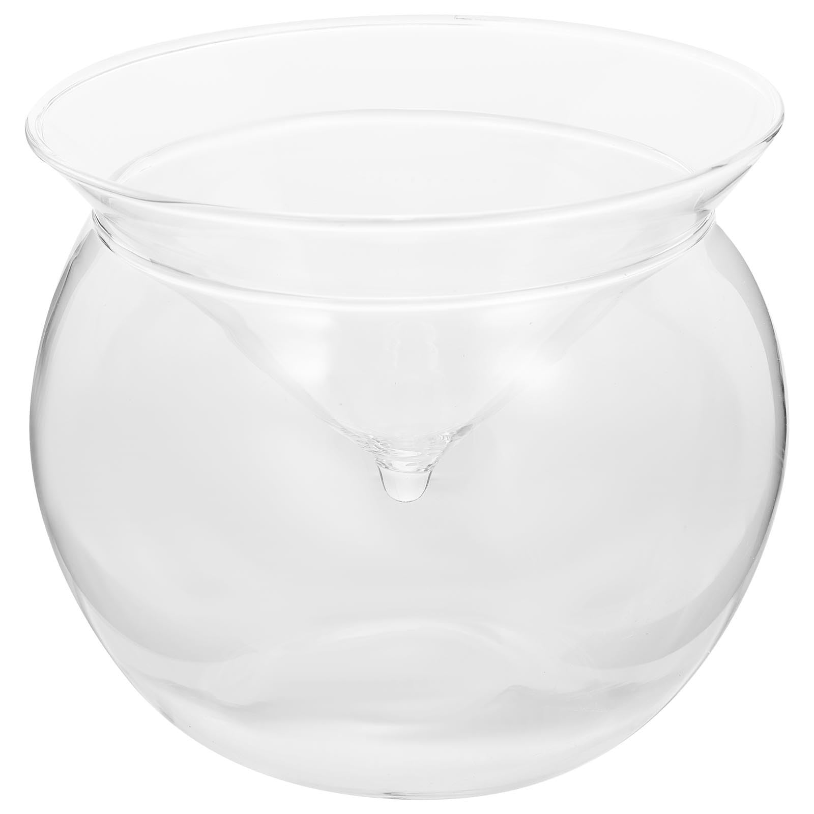 Vaso de borosilicato redondo y liso fácil de limpiar para postres