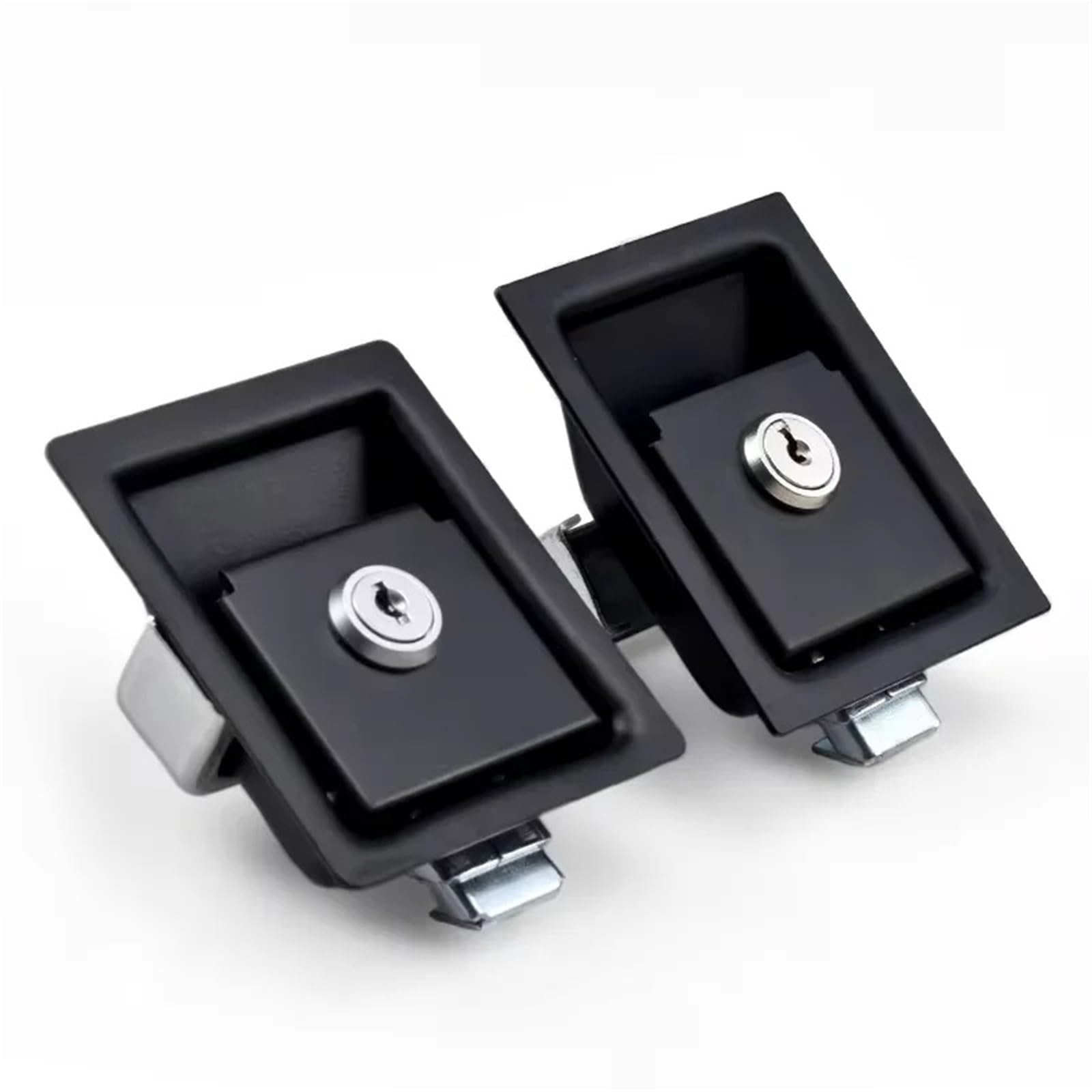 Boîte de distribution serrure de porte d'armoire de commande en acier inoxydable serrure plate nettoyage assainissement de voiture nettoyage de voiture serrure de porte de voiture poubelle 1 pièces(XK