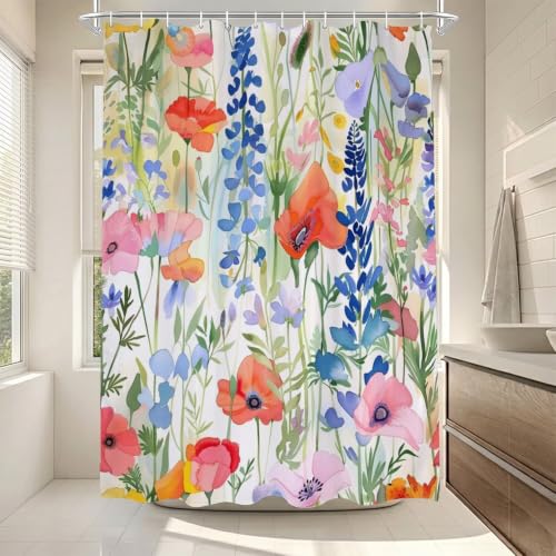 Rideau de douche en tissu polyester de qualité supérieure aux oeillets renforcés
