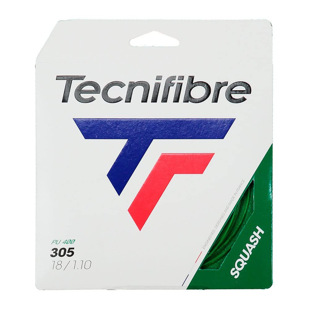 Tecnifibre 305 Cordage Squash Vert Augmente la Précision de Frappe