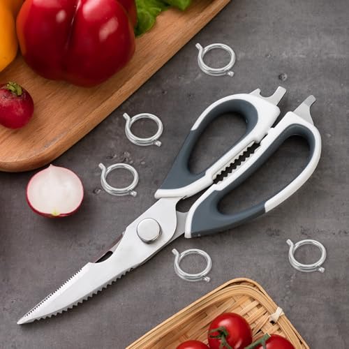 Miniatura 4 de Holidyoyo 15 Resortes Para Tijeras De Cocina: Resorte De Repuesto Resistente Para Tijeras De Aves Y Herramientas Para Cortar Huesos De Pollo - Piezas De Metal Plateadas Para De Cocina