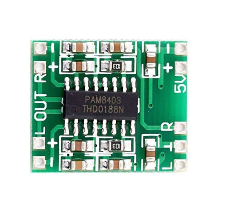 Image of PAM8403 Super Mini Digital Amplifier Board 2 * 3W Class D Digital 2.5V to 5V Power Amplifier Board Efficient