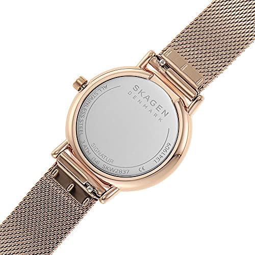 Skagen Women's Signatur Lille Two-Hand, 30mm case size, At Least 50% Recycled Stainless Steel Watch