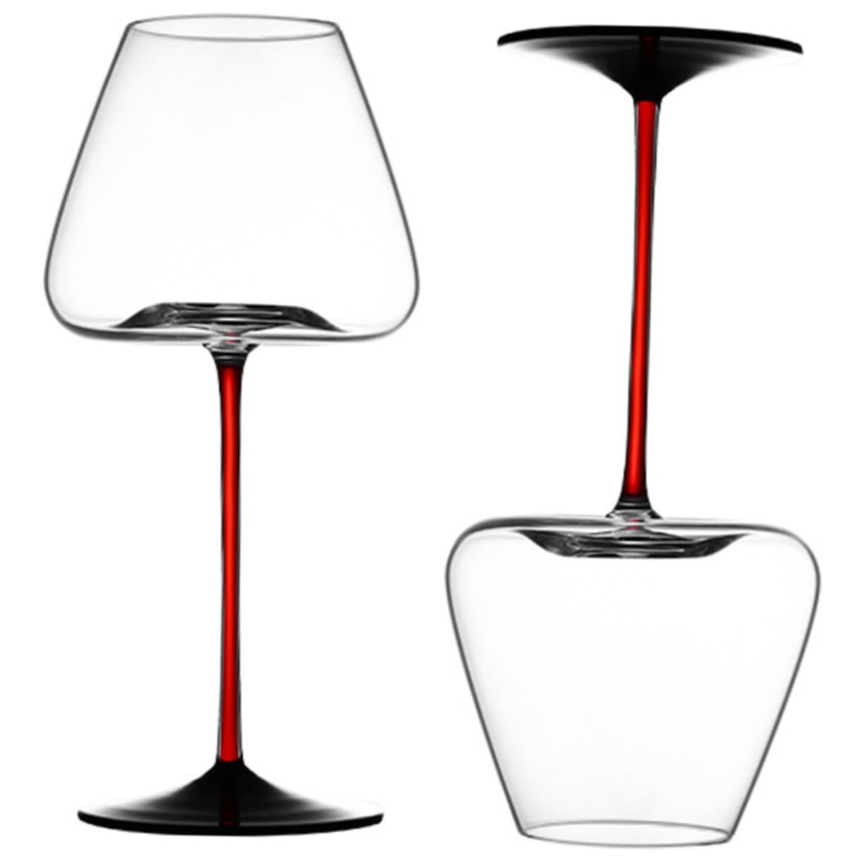 Verres à vin réutilisables pour buffet d'Halloween : 2 calices à cocktail vampire Cabilock