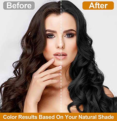 Mayace Hair Dye Shampoo - Black Hair Dye Shampoo For Women Men Cover Gray White Hair, 3 In 1 Instant Hair Color Dye, Herbal Shampoo 500 Ml #TOP1