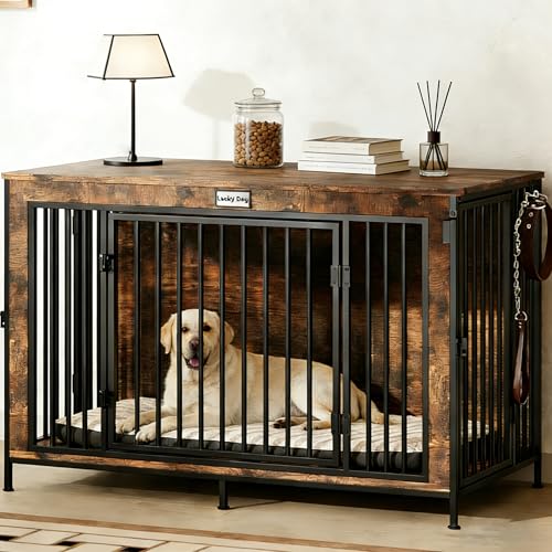 FurnPulse XL Dog Crate Furniture 48'' | Extra Large Heavy