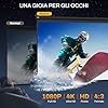 HOMCOM Schermo per Proiettore 120 Pollici Formato 4:3 Regolabile con Telecomando, Schermo di Proiezione Motorizzato Compatto, Installazione a Parete o Soffitto, 244x183 cm, Nero