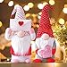 ZWPY Entzückende Santa GNOME Plüschpuppe, 2er Pack Umschlag Liebe Valentinstag Puppe Hut Elf Stoffpuppen Handgefertigte Plüschpuppe Tischdekoration Schaufenster, Weihnachten oder Geburtstagsgeschenk