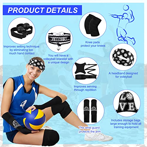 image for Honoson 7 Pcs Volleyball Training Equipment Aid Volleyball Serving Tra