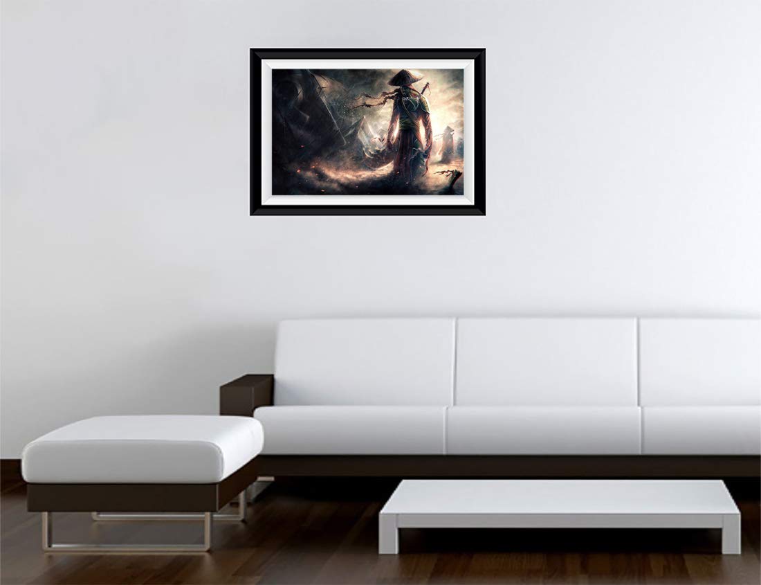 Gadgets Wrap Printed Landscape Photo Frame Style Decal Decor (15Inch X 11Inch) - (The Lord Of Marchal Art)