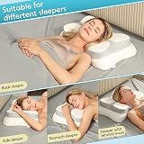 Ergonomisches Kopfkissen Nackenkissen Memory Foam Seitenschläferkissen Nackenstützkissen...