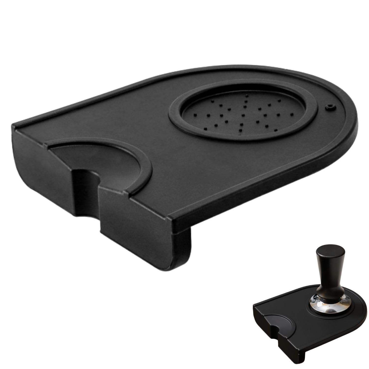 Protection Plan Travail Café Tapis De Tassage Café En Silicone - Antidérapant Pour Espresso, Protection Comptoir Et Porte-Filtre | 20x15cm Presse à Café Accessoire Espresso Maison