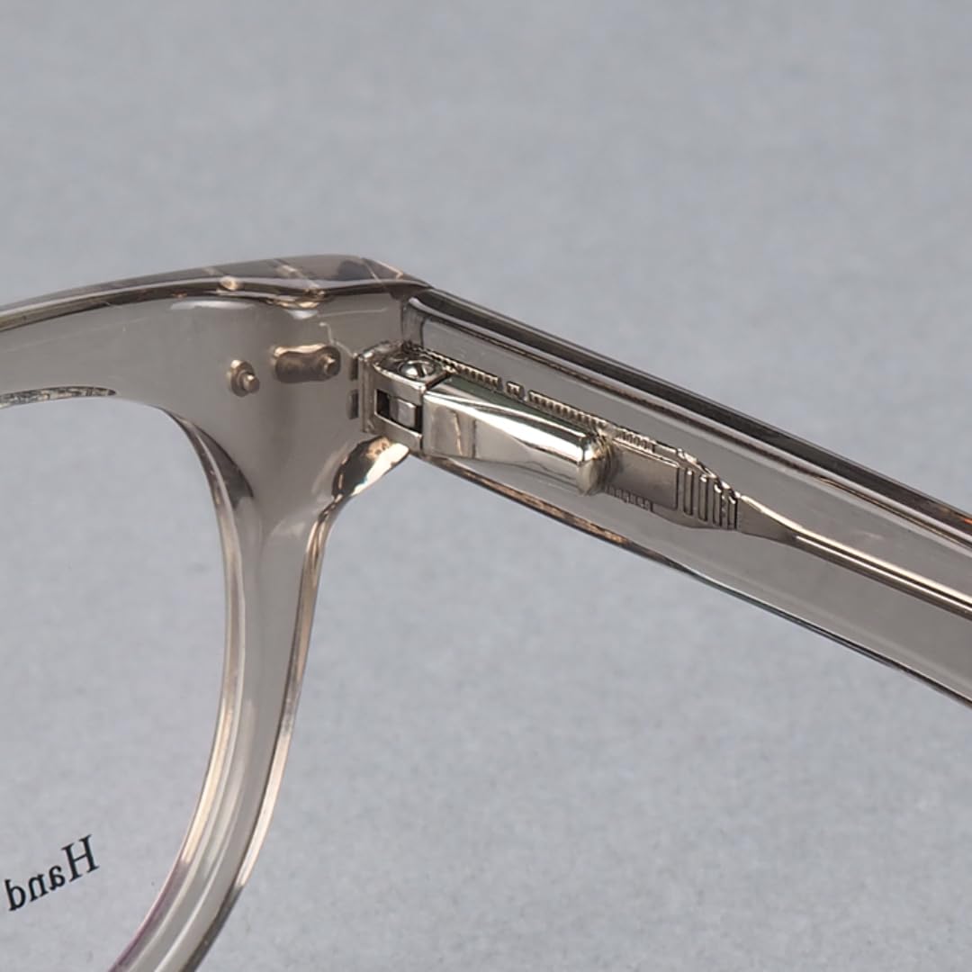 Okrągłe damskie okulary korekcyjne, męskie, pełne oprawki, przezroczyste