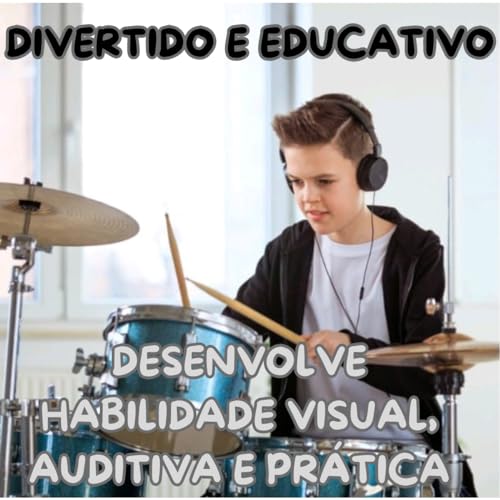 MINI BATERIA MUSICAL 4 PÇS EDUCATIVO BRINQUEDO 3 TAMBORES + 1 PRATO + 2 BAQUETAS + SUPORTE INTERATIV