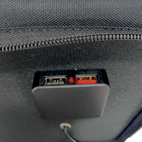 Painel Solar Dobrável Portátil, 60W, 4 Placas, Entrada USB Dupla, Maleta com Alça, Painel solar 60 W