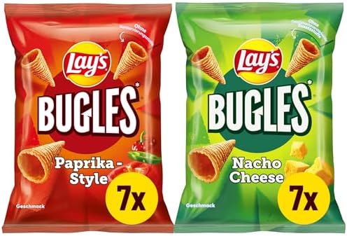 Lay's Bugles Mix Case Paprika & Nacho Cheese 14 x 75G
