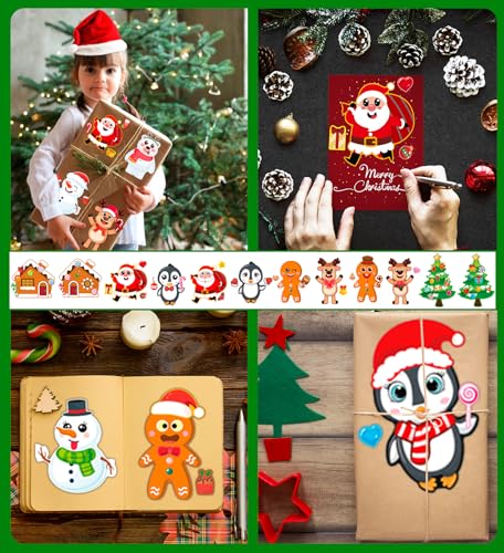 Christmas Stickers,Stocking Stuffers for Kids,Make-a-face Stickers for Kids - image 6