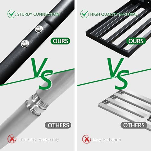 HANLIKO OUTDOOR Ancinho de Nivelamento de Gramado 30 X 10