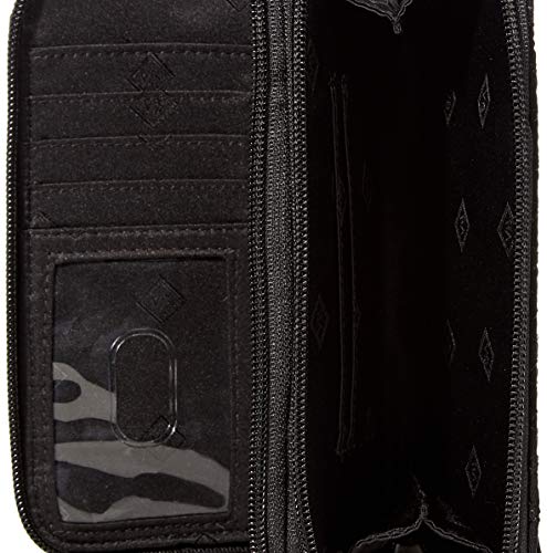 Vera Bradley Women's Microfiber All In One Crossbody Purse With Rfid Protection, True Black, One Size #TOP4