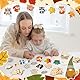 Aragallant 40STK Herbst Basteln fur Kinder, Holz Bastelset Herbst, Mit 4 Stilen Herbst Blätter Deko und Tier Deko, DIY Holz Fensterbilder Basteln für Kinder, Geschenke für Mädchen Jungen Kleinkinder