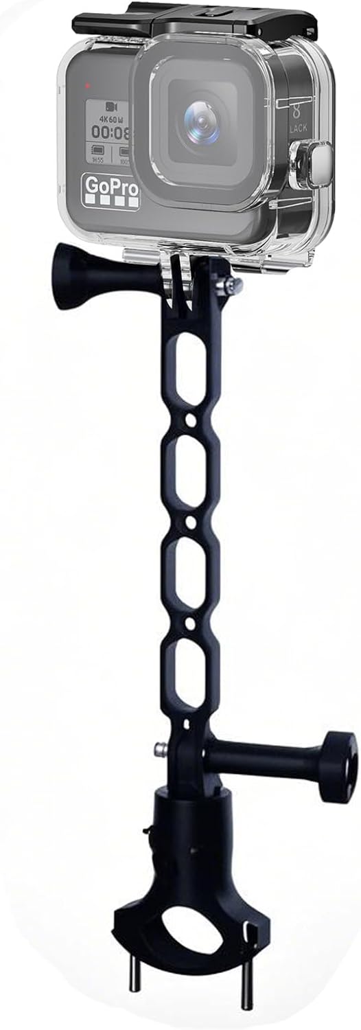 Cycling Kit Compatible with GoPro Hero 9-13 40m Waterproof Case + Aluminum Alloy Extension Arm + 20-30mm Bike Mount Anti-Shock Design & Full Accessories Compatibility (YH-100MM)