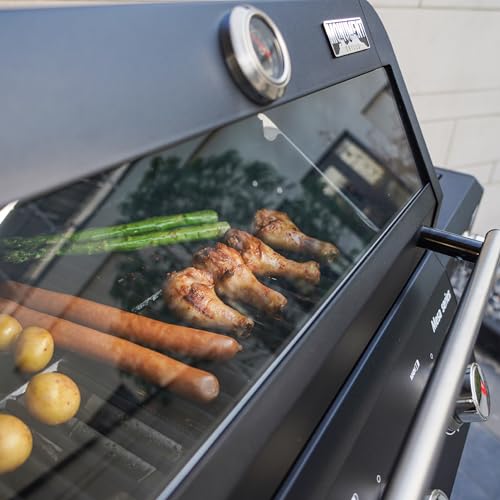 Image of Monument Grills Mesa Series, Outdoor Barbecue Stainless Steel 3 Burner Propane Gas Grill, 48,000 BTU Patio Garden Grill with Side Burner and Knob Controls, Mesa325 with BBQ Cover