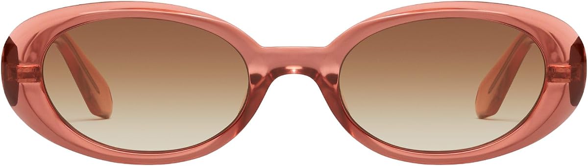QUAY - Women's Felt Cute Sunglasses, Cat Eye Lenses with UV Protection