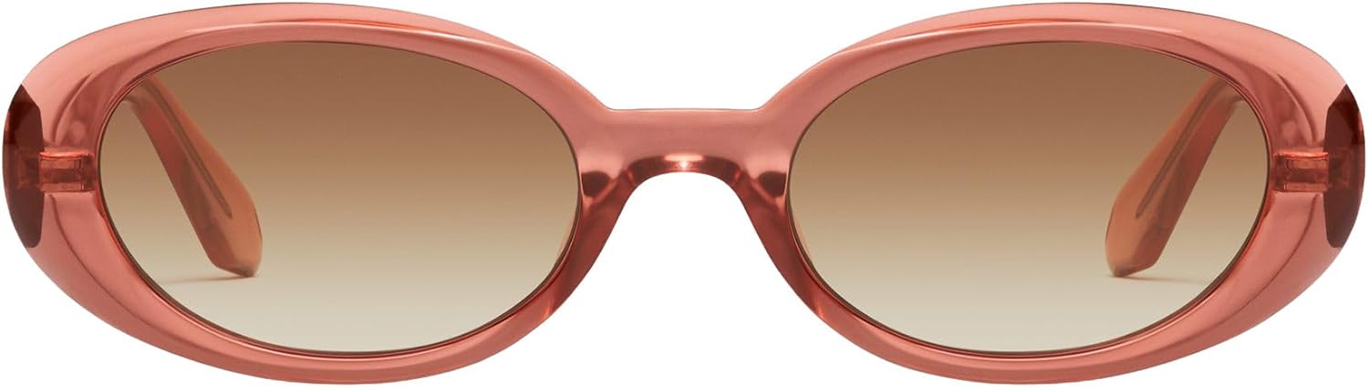 QUAY - Women's Felt Cute Sunglasses, Cat Eye Lenses with UV Protection