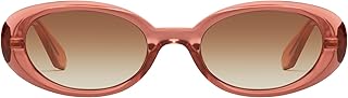 Womens Sunglasses, Round Lenses with UV Protection (Felt Cute, Primrose)