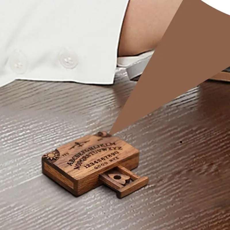 Image of Zyvola Authentic Mini Ouija Board: Spirit Board Game for Witchcraft, Divination, & Gothic Home Decor#3103