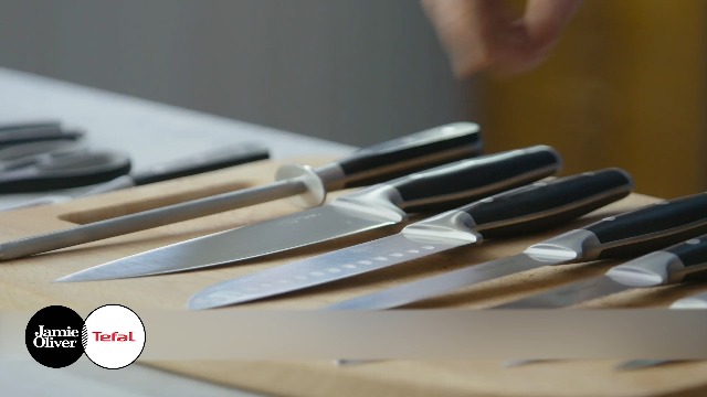 Kit de Facas Tefal 4 Peças Jamie Oliver - Cabo Reforçado com