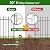 FOREHOGAR Metal Garden Fence 30 in H x 16 ft L, Border Fences Panels Animal Barrier for Dogs, No Dig Garden Fencing for Yard Patio Flower Bed Lawn Outdoor, 8 Panels + 9 Stakes Black