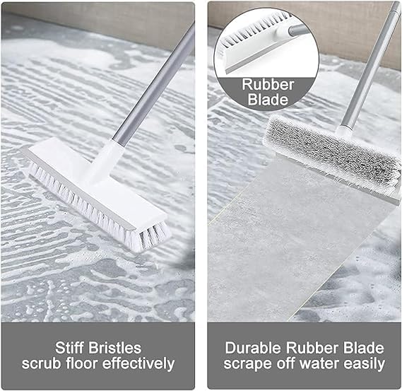 White Bathroom Cleaning Brush