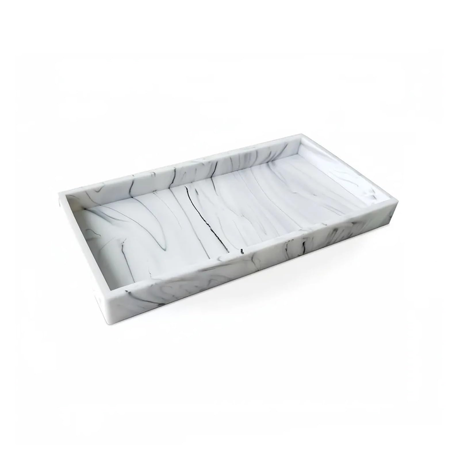 2Pcs Thickened Bathroom Rectangular Silicone Tray