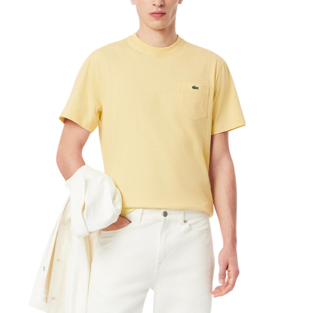 Lacoste Men's Cotton T-Shirt with Breast Pocket