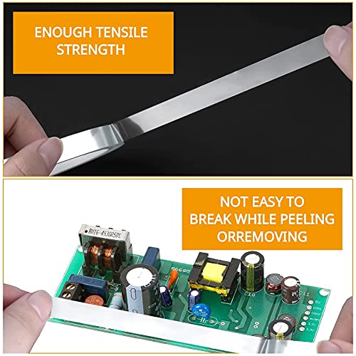6 Pieces 108 ft Clear Heat Tape for Sublimation, Sticky Heat Press Tape, No Residue High Resistant Temperature Tap for Electronics Printing Circuit Board Heat Transfer Vinyl, 10 mm - Thumbnail 5