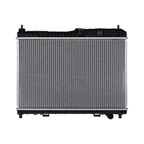 Lynol Cooling System Complete Aluminum Radiator Direct Replacement Compatible With 2011-2018 Ford Fiesta Non Turbo NT 4 Cylinder 1.6L
