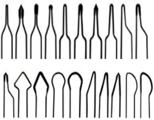 Miniatura 8 de VOTOER Herramienta profesional de quemadores de madera de 60 W, kit de manualidades de pirografía de doble pluma, con 20 puntas de alambre