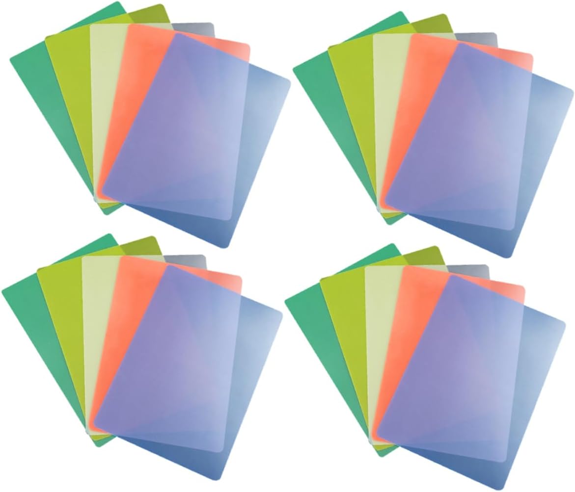 20 Pack PP Writing Pads with Rounded Corners, Lightweight