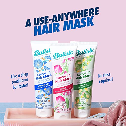 Batiste Heat Protectant For Hair & Leave In Conditioner Hair Mask, Strengthen Formula, Hair Conditioner For Dry Or Wet Hair, Infused With Vitamin E For Enhancing Haircare, 4.3Oz. #TOP5