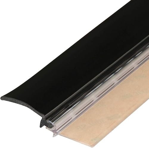 Sentry Supply 650-1010 - Cubierta de privacidad para puerta de baño, color negro, 2-18 x 58 pulgadas, plástico rígido y vinilo flexible para baño,