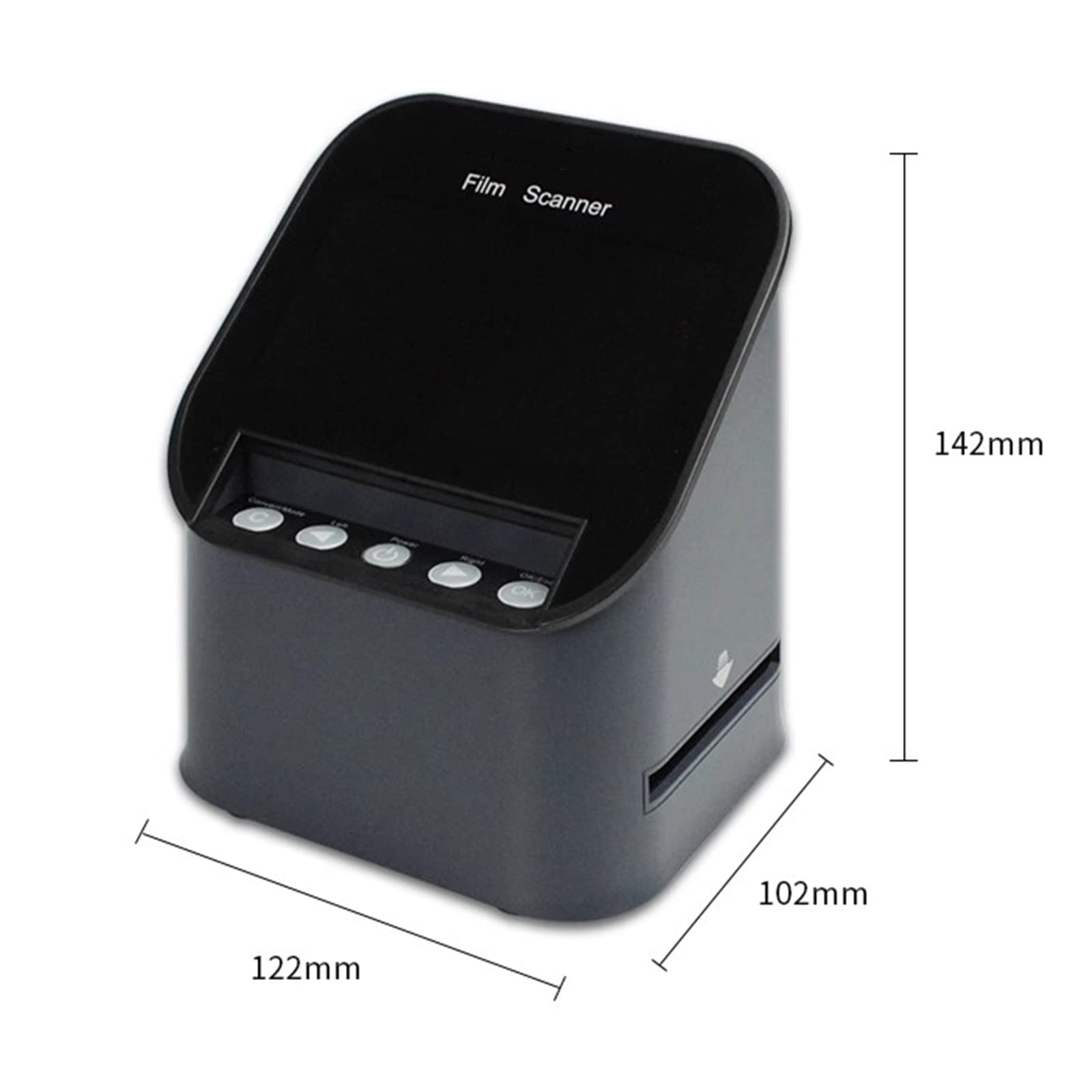 Scanner per pellicole da 22 MP, Scanner Digitale per Diapositive, con Ampio Display da 4,3" e HDMI, converte pellicole da 35 mm/126/110/Super 8 e Diapositive da 135/126/110 in Foto digitali